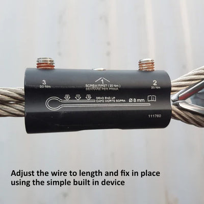 BIGBEN® 4-Man Temporary Horizontal Wire Lifeline System