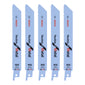 6" Bosch Metal Cut Recip Blades - 5 Pack