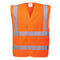 Hi-Vis Orange Waistcoat, Class 2-HV-3161O-M-Leachs
