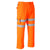 Hi-Vis Railtrack Poly Cotton Cargo Trousers, Orange-HV-3190-S-Leachs