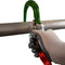 BIGBEN® BIGGUY Twin Elasticated Fall Arrest Lanyard with Wide Opening Green Alloy Scaffold Hooks