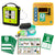 Semi-Automatic Defibrillator AED Outdoor Kit with Polycarbonate Wall Cabinet with Lock, Heater & Light, Prep Bag & Signage