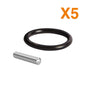5x Retaining Pin & Rubber O-Ring for 1/2
