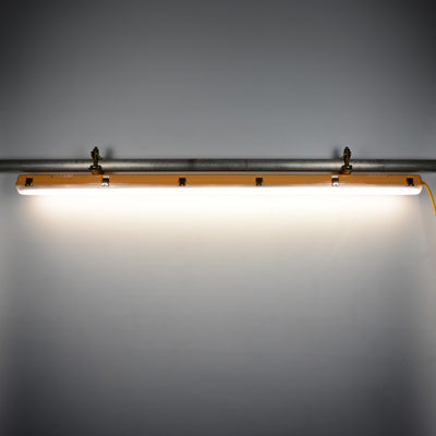 LED Light with 2x Scaffold Mounted Fittings, 110V - 5ft long