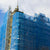 BIG BEN® Superclad Blue Debris Netting installed on building