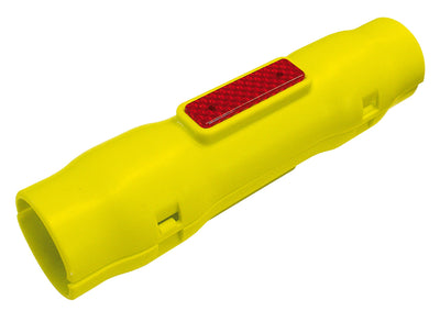 Yellow 2 Part Clip-On Scaffold Tube Marker with Reflectors