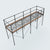 4 Bay Trestle with Handrail & Access Gate