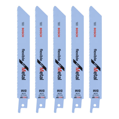 Pack of 5 6" Bosch Metal Cut Recip Blades