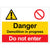 'Danger Demolition in Progress - Do not enter' Safety Sign (400 x 300mm)