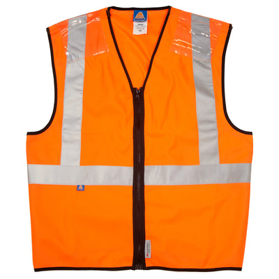 Hi-Vis Railtrack Waistcoat Class 2 c/with Viblon Shoulder Protection - Orange