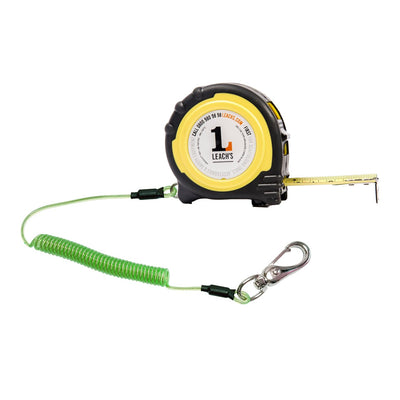 Leach’s 5m Tape Measure with Green Deluxe Tool Tether