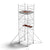 Medium Duty Aluminium Scaffold Tower - Double Width x 2.4m Long
