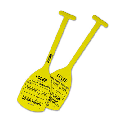 LOLER Tie Inspection Tag - Pack 10