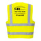Hi Vis Vest Class 2, Yellow, c/w 1 Colour MR Scaffolding Logo Front & Rear