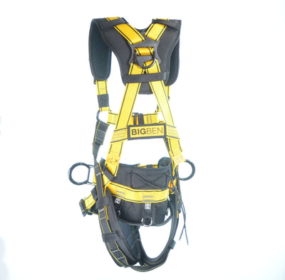 BIGBEN® Deluxe Comfort Plus Padded 2 Point Safety Harness c/w Work Positioning Belt
