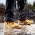 Waterproof safety boots being warn in wet conditions