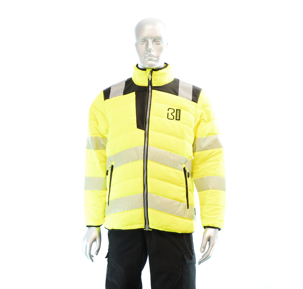 BIGBEN® Hi-Vis Soft Padded Jacket - Yellow & Black
