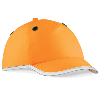 Baseball Bump Cap Scalp Protector Hi-Vis Orange-PP-3126HVO-Leachs