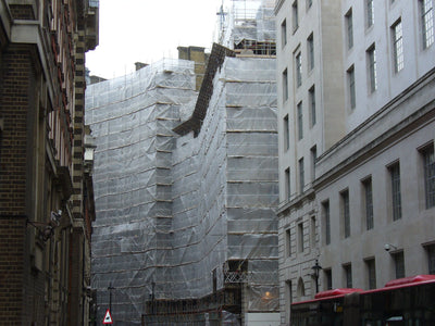 BIGBEN Superclad® Scaffold Sheeting installed on building