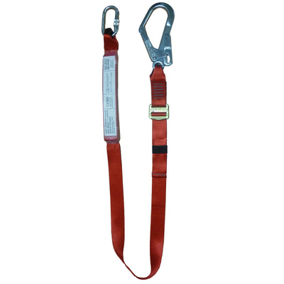 BIGBEN® Adjustable Continuous Webbing Fall Arrest Lanyard (1-2m) – comes with Carabina & Scaff Hook