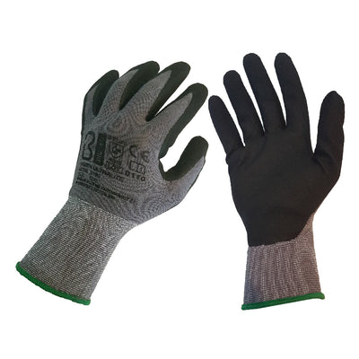 BIGBEN® Black Foam PU Nitrile Ultralite Gloves-PP-3190-8M-Leachs