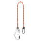 BIGBEN® Braided Rope Fall Restraint Lanyard with Carabina and Scaff Hook