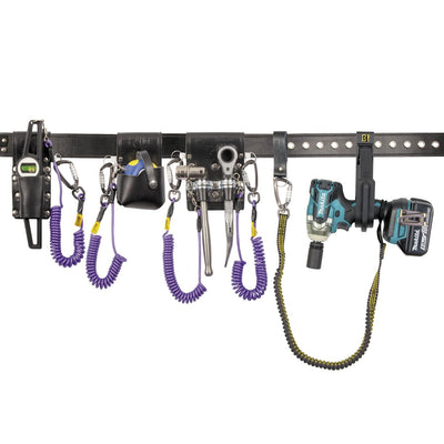 BIGBEN® Deluxe Scaffolder's Tool Belt Kit with Tethered Scaffold Tools & Tethered Makita Impact Wrench