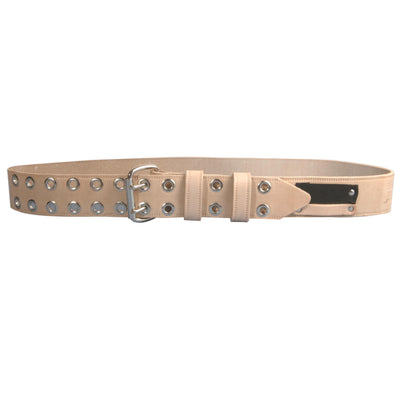 Natural coloured BIGBEN® Double Prong Scaffolding Belt with Eyelets 