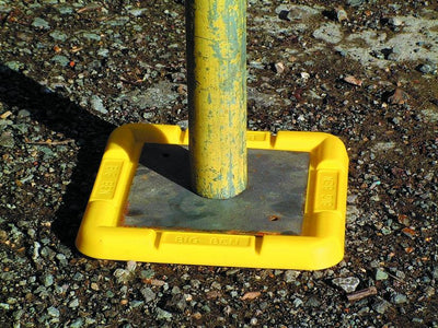 Yellow tredda plate in use