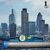 Blue BIGBEN® Induction Magnetic Level on a scaffold tube in London