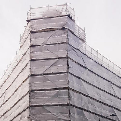 BIGBEN® Superclad® Economy Scaffold Sheeting installed on scaffold