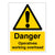 Danger Operative Working Overhead Safety Sign