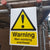 Detachable 'Men Working Overhead' Safety Sign (500 x 300mm)