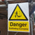 Detachable 'Scaffolding Incomplete' Safety Sign (500 x 300mm)
