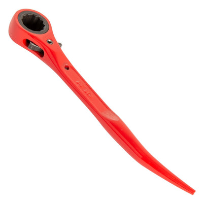 Double Sided Steel Flush Short Podger Ratchet in Red