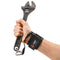 Worker wearing Ergodyne Pull-On Wrist Lanyard with Carabiner