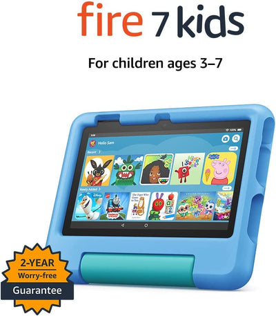 Fire 7 Kids tablet | 7" display, ages 3–7, 16 GB, Blue