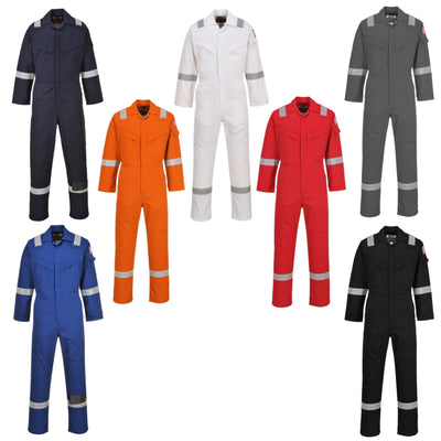 Heavy Duty Flame Resistant Anti-Static Coverall 350g-OF-3215-Leachs