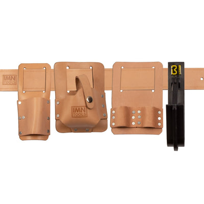 IMN Contractors Leather Scaffold Belt Set with BIGBEN® Gorilla Safety Hook