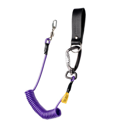 Leather Belt Loop attached to tool safety rope