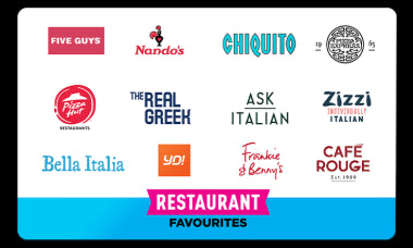 £25 Restaurant Favourites gift card, a gift with plenty of flavour