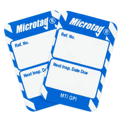 Microtag Inserts: SWL Next Inspection Blue