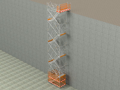 MonZon NoLimit Construction Staircase - 14m-MZ-PNABT007-S150-Leachs