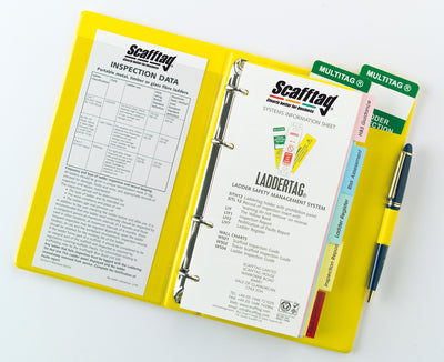ScaffTag Ladder Inspection Record Yellow Book