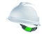 Short Peak Push-Key V-Gard Safety Helmet-PP-3110WH-Leachs