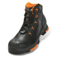 Uvex 2 Metal Free Safety Boots - Black & Orange