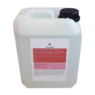 XtraSAN Antiviral, Antibacterial Hand & Surface Solution 5L Container 